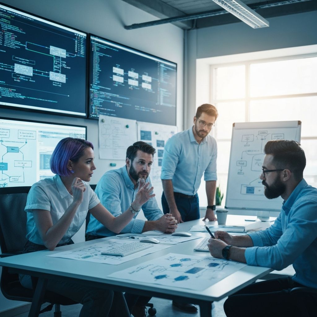 Enterprise technology team working on government digital platforms